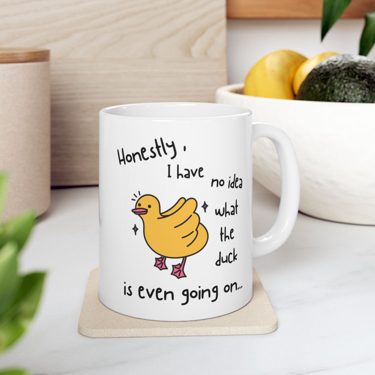 What the Duck - Ceramic Mug, (11oz, 15oz)