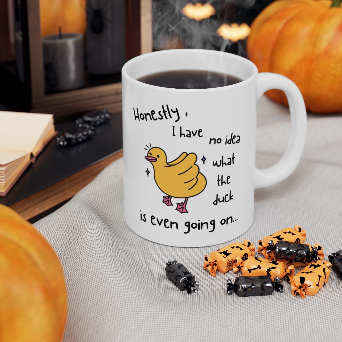 What the Duck - Ceramic Mug, (11oz, 15oz)