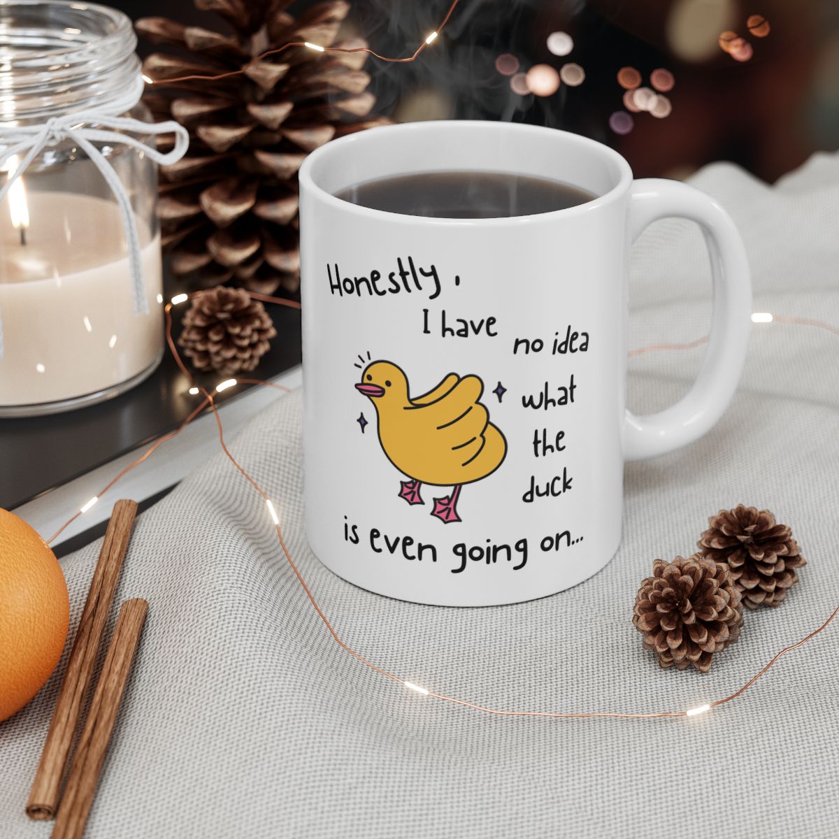 What the Duck - Ceramic Mug, (11oz, 15oz)