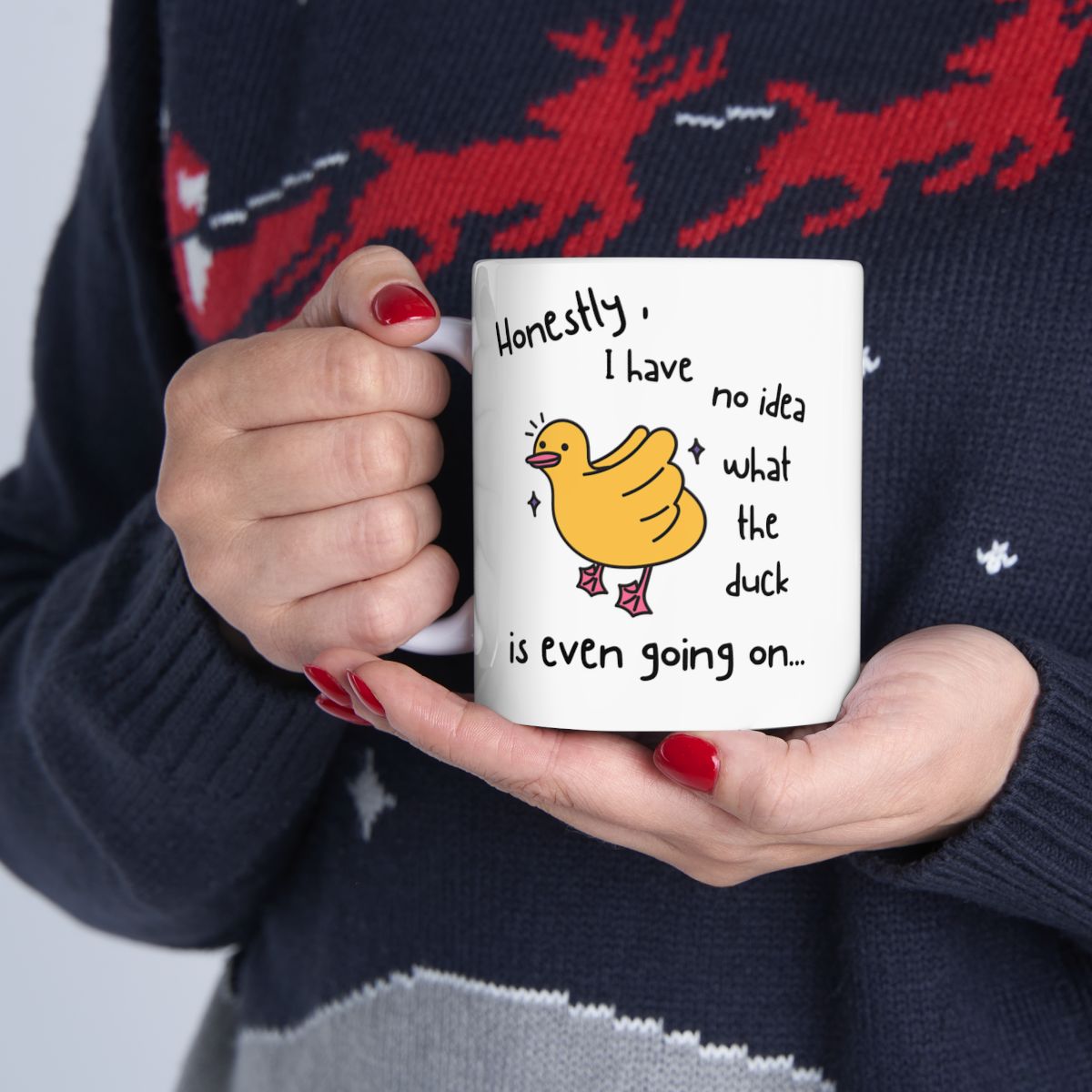 What the Duck - Ceramic Mug, (11oz, 15oz)