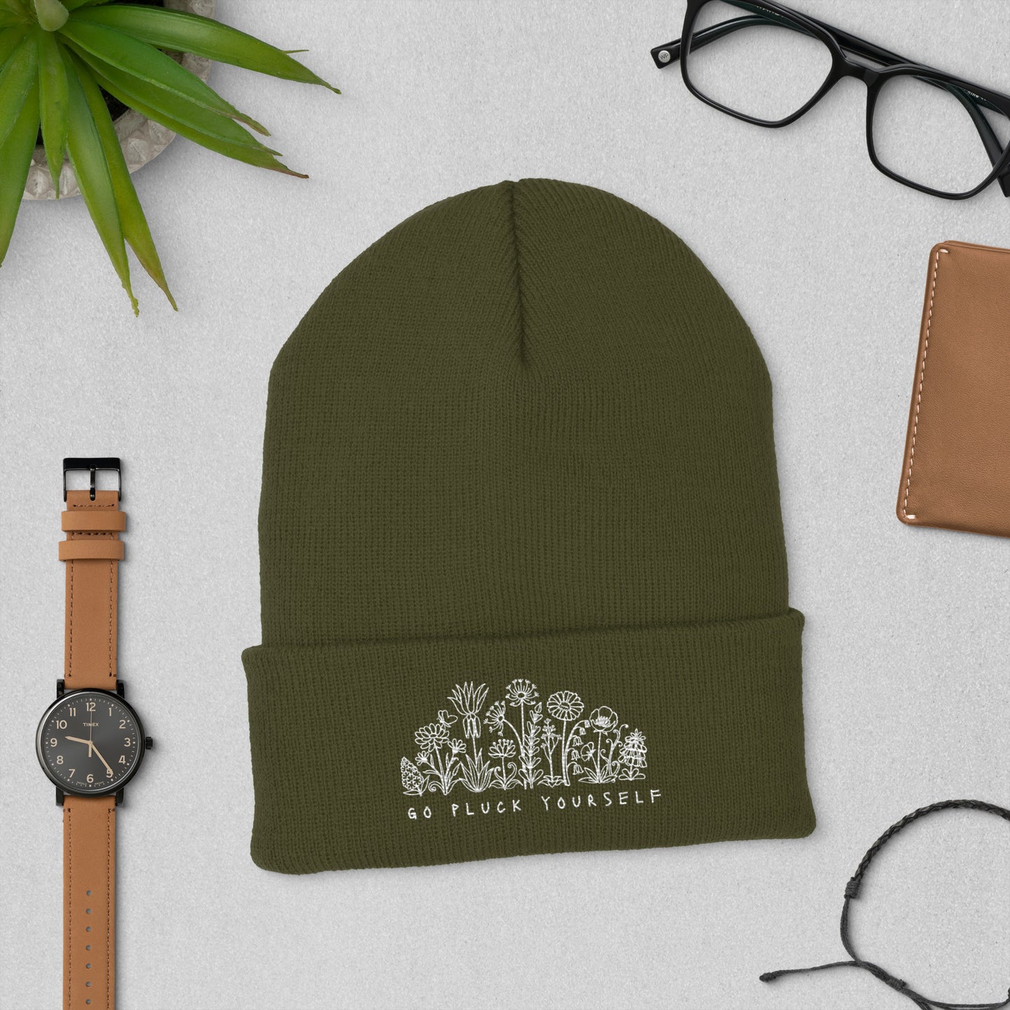 Go Pluck Yourself - Cuffed Beanie