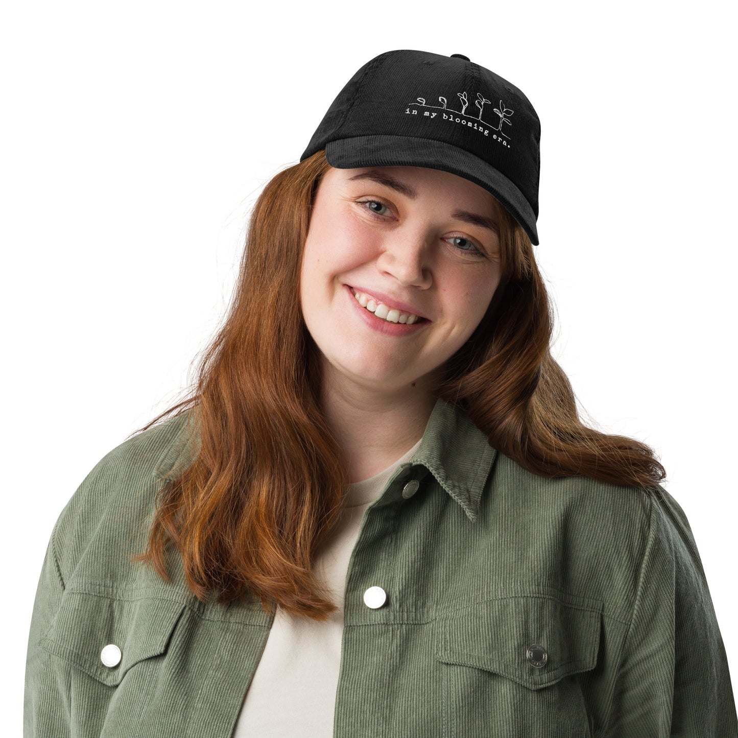 In my Blooming Era - Embroidered Corduroy Cap