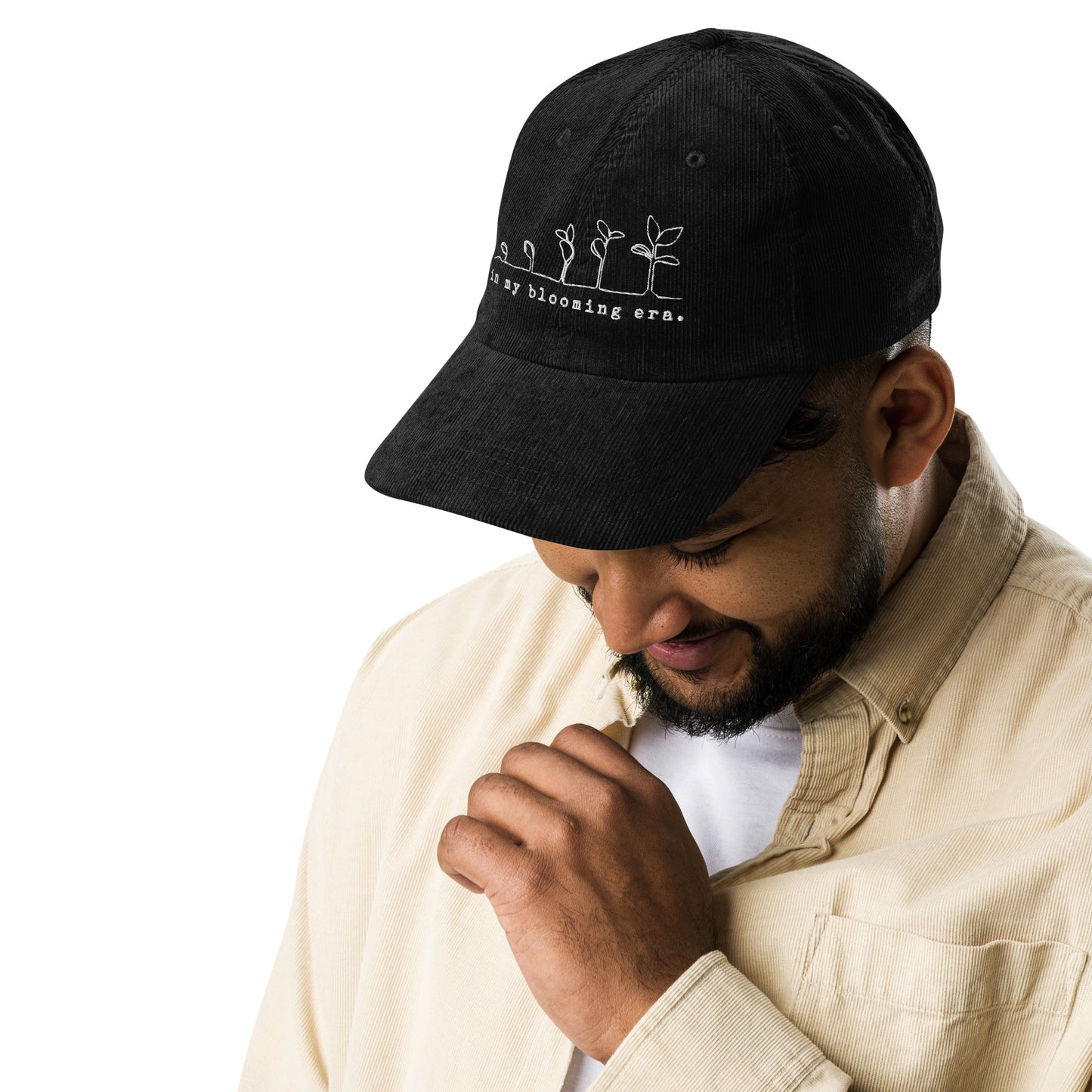 In my Blooming Era - Embroidered Corduroy Cap