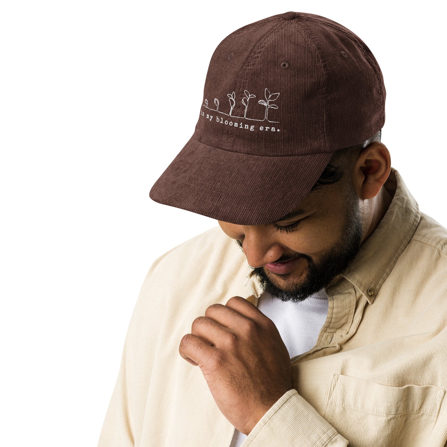 In my Blooming Era - Embroidered Corduroy Cap