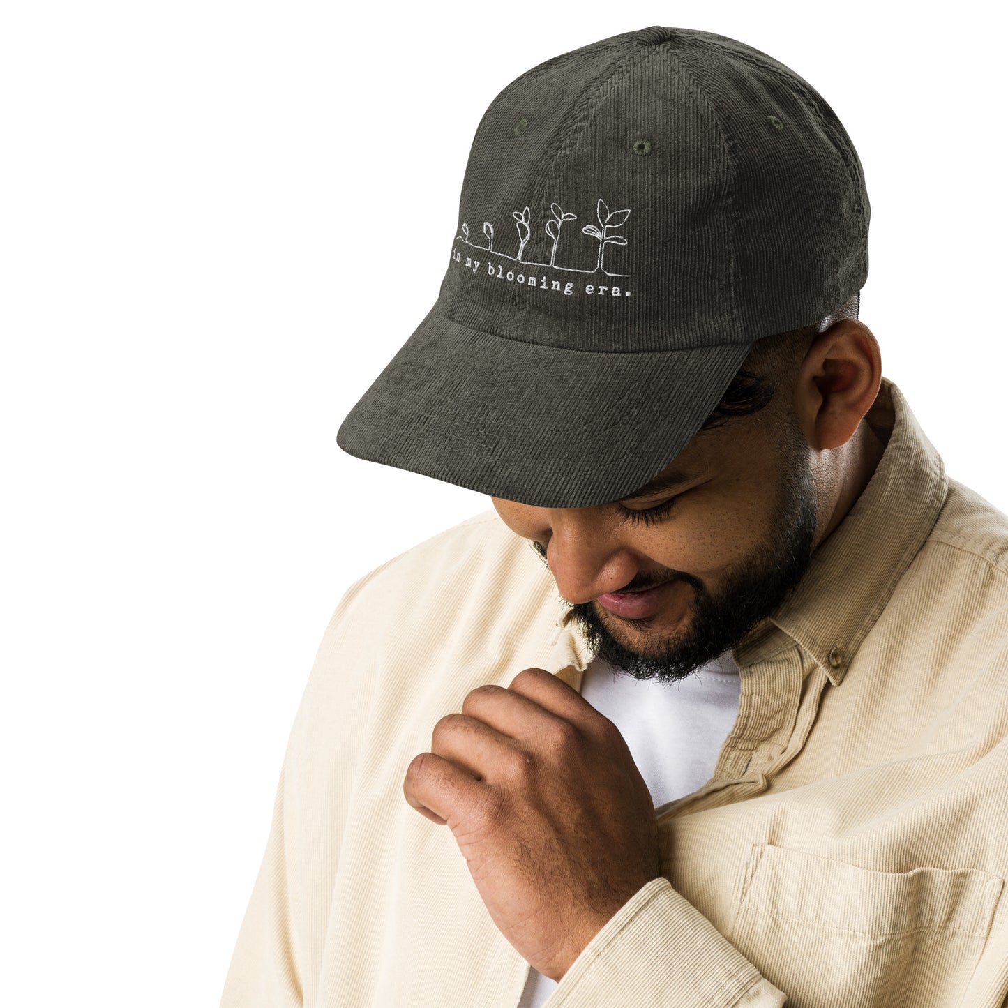 In my Blooming Era - Embroidered Corduroy Cap