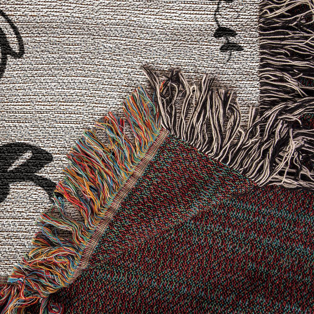 Cyclist Lovers - Till Death Do Us Part Woven Blanket