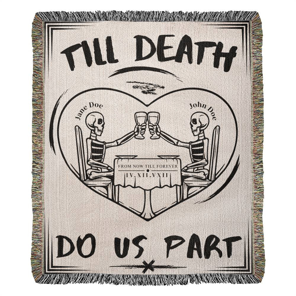 Office Lovers - Till Death Do Us Part Custom Woven Blanket