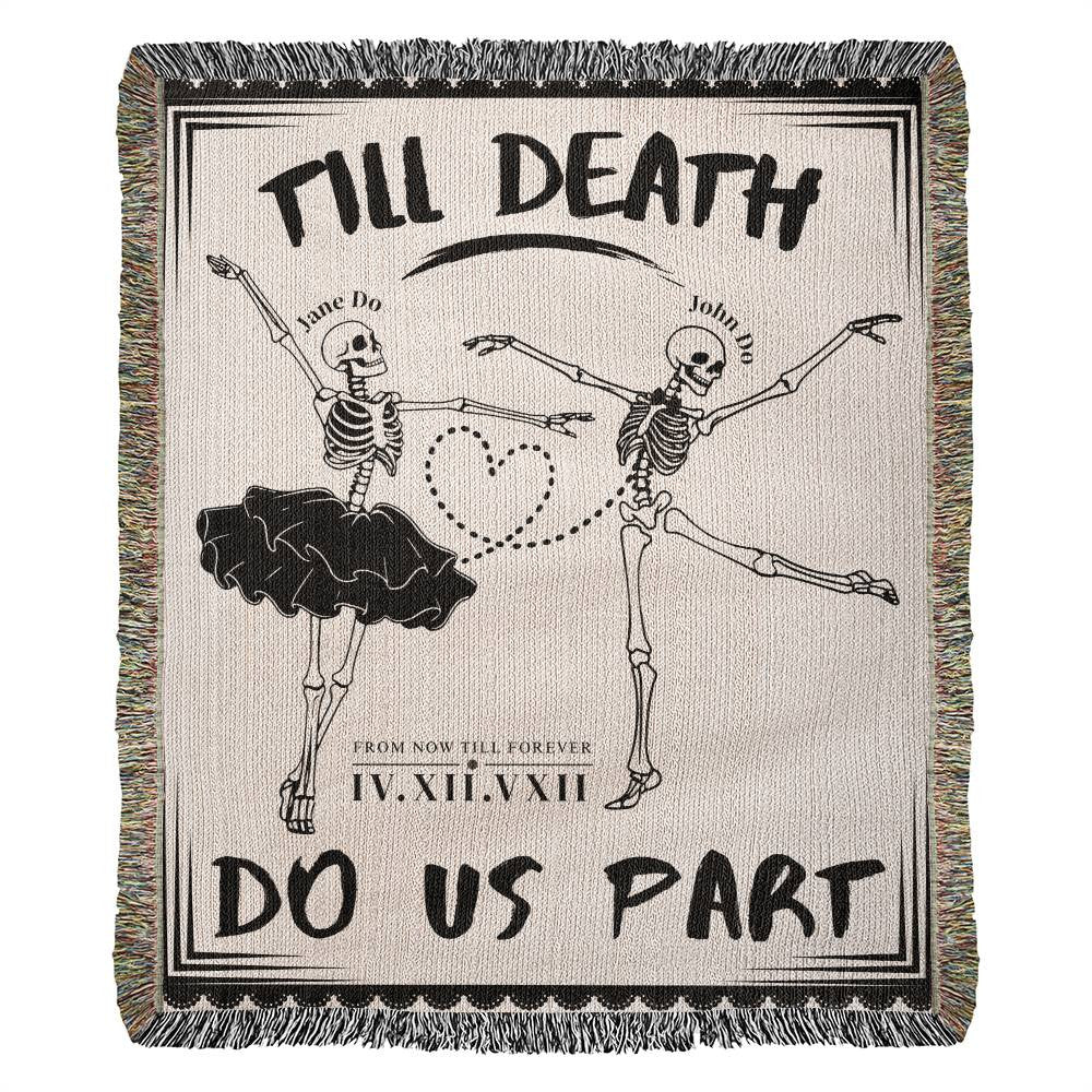 Office Lovers - Till Death Do Us Part Custom Woven Blanket