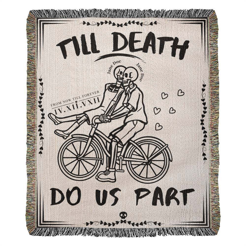 Office Lovers - Till Death Do Us Part Custom Woven Blanket