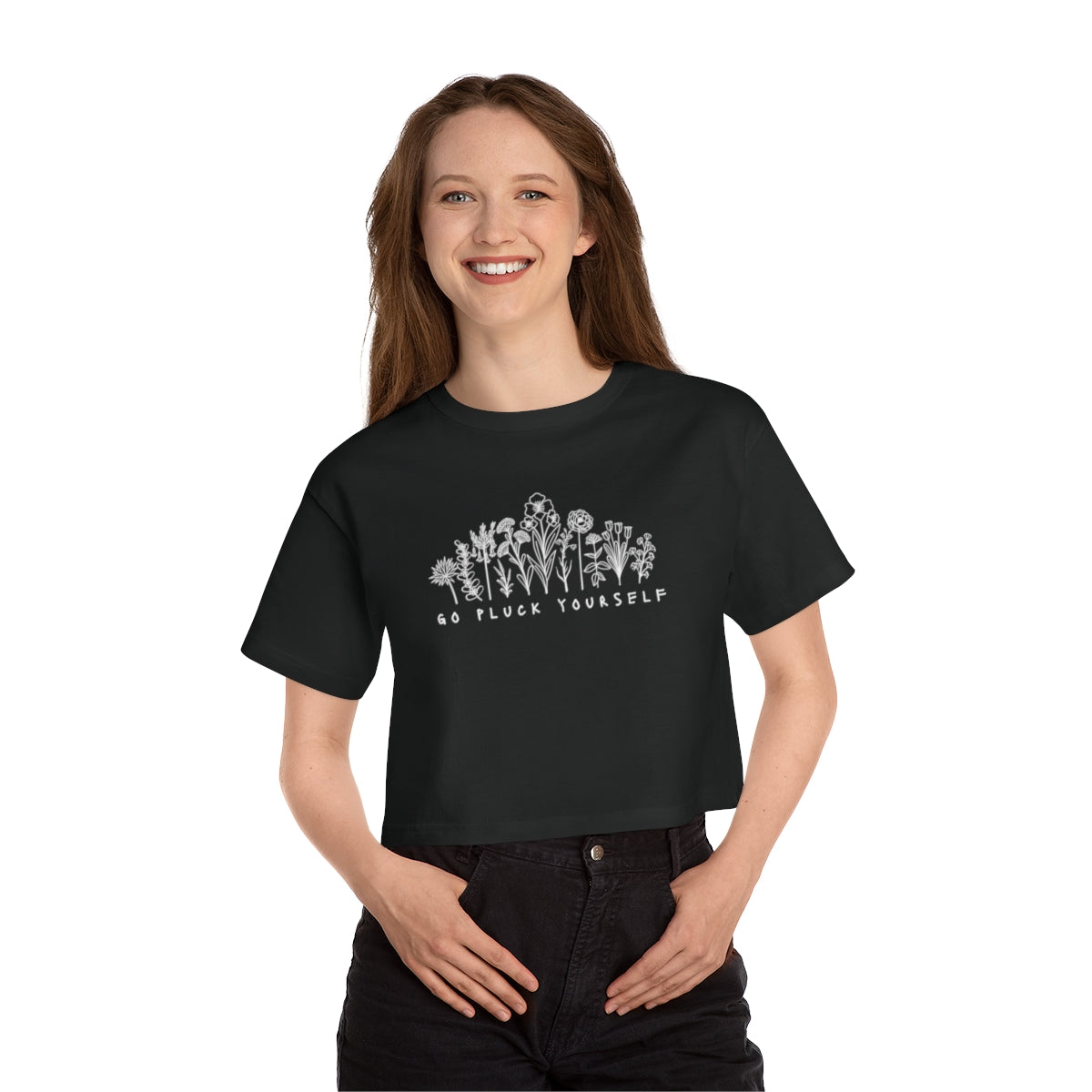 Go Pluck Yourself - Women's Cropped Champion T