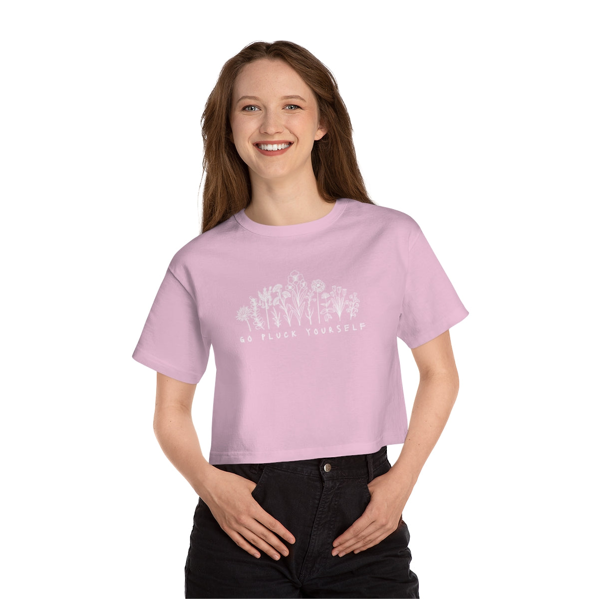 Go Pluck Yourself - Women's Cropped Champion T