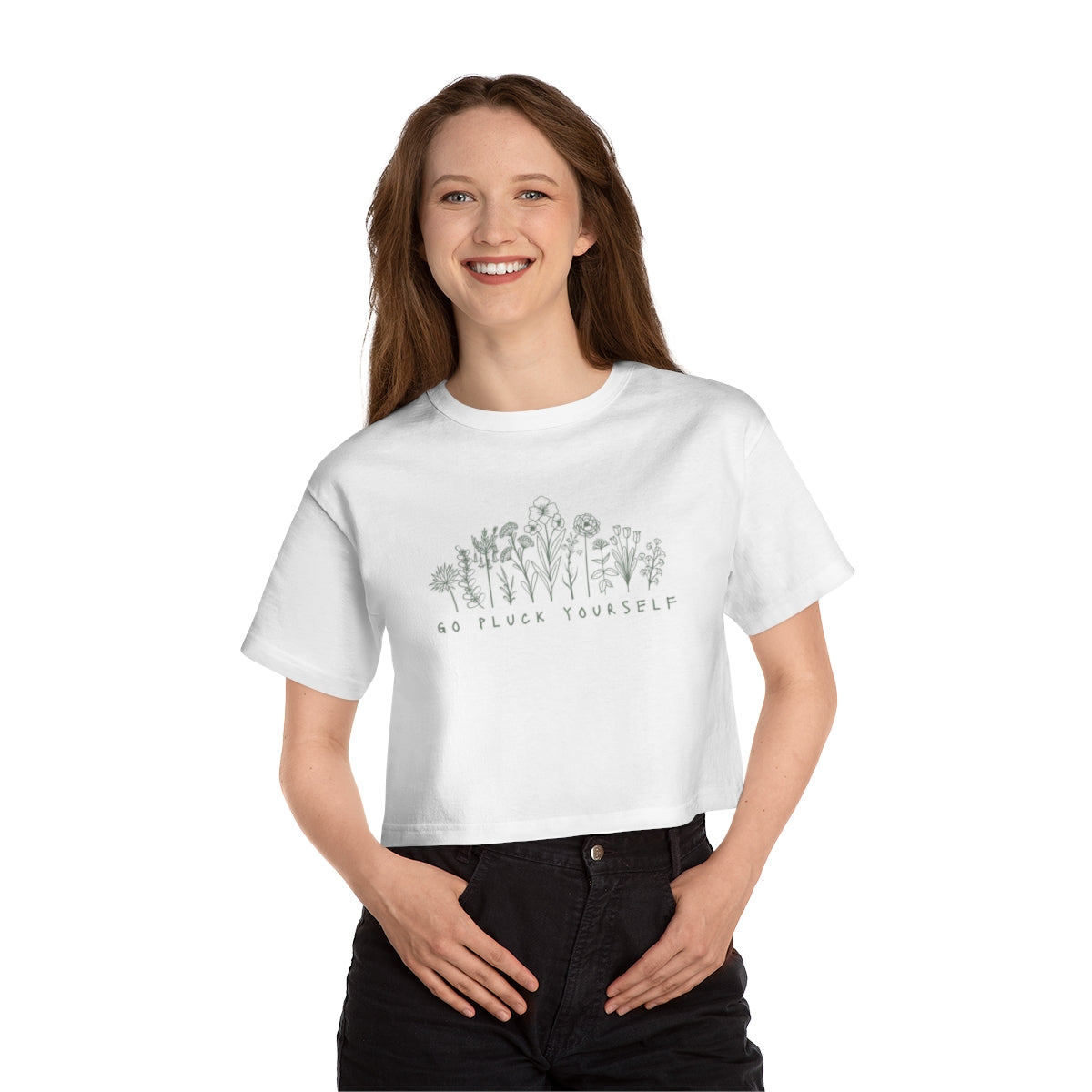 Go Pluck Yourself - Women's Cropped Champion T