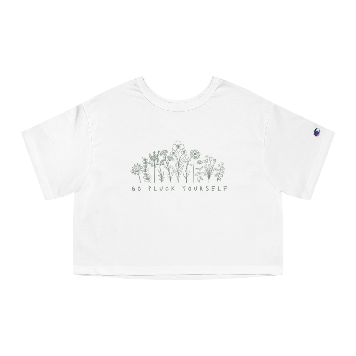 Go Pluck Yourself - Women's Cropped Champion T