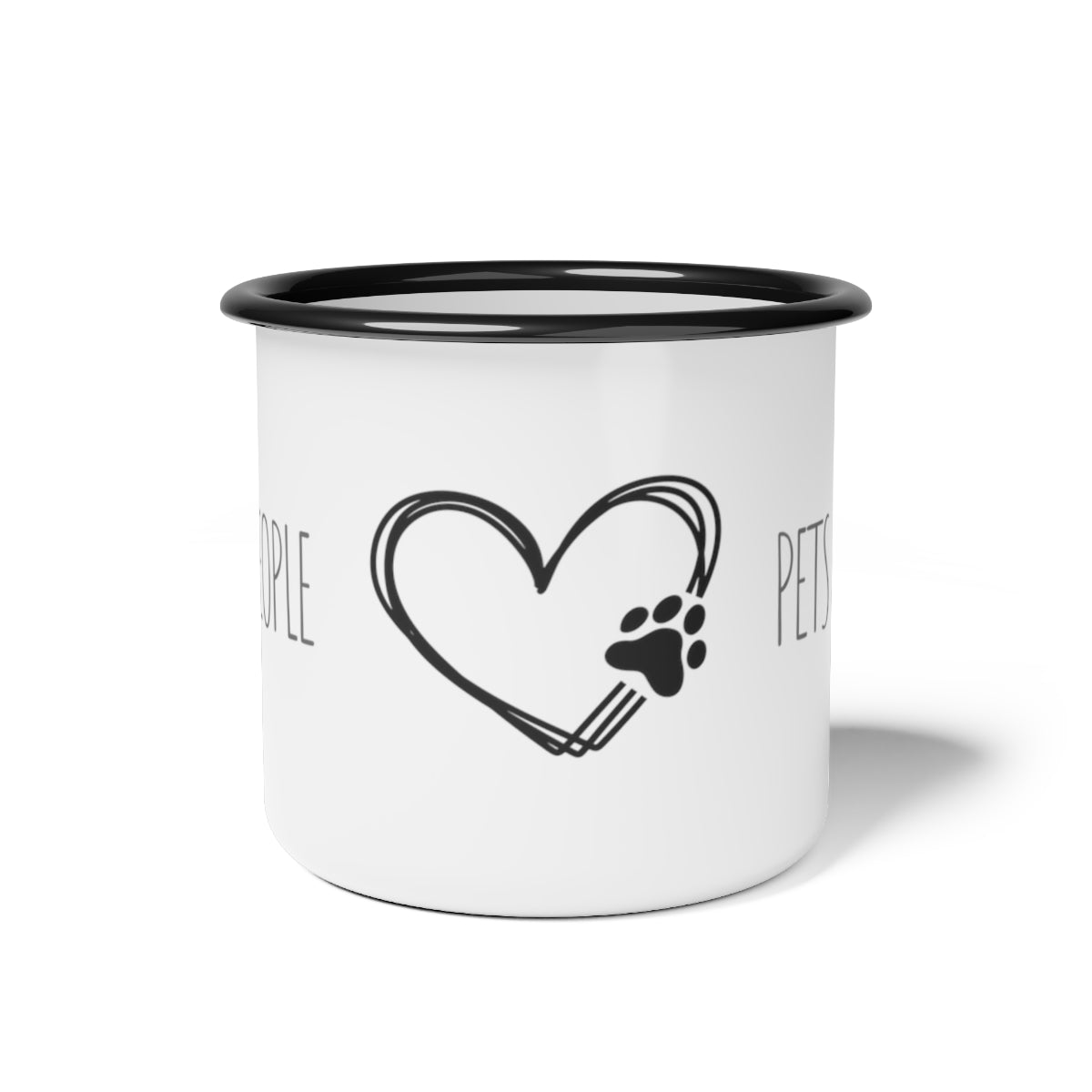 Pets Over People - Enamel Camping Mug