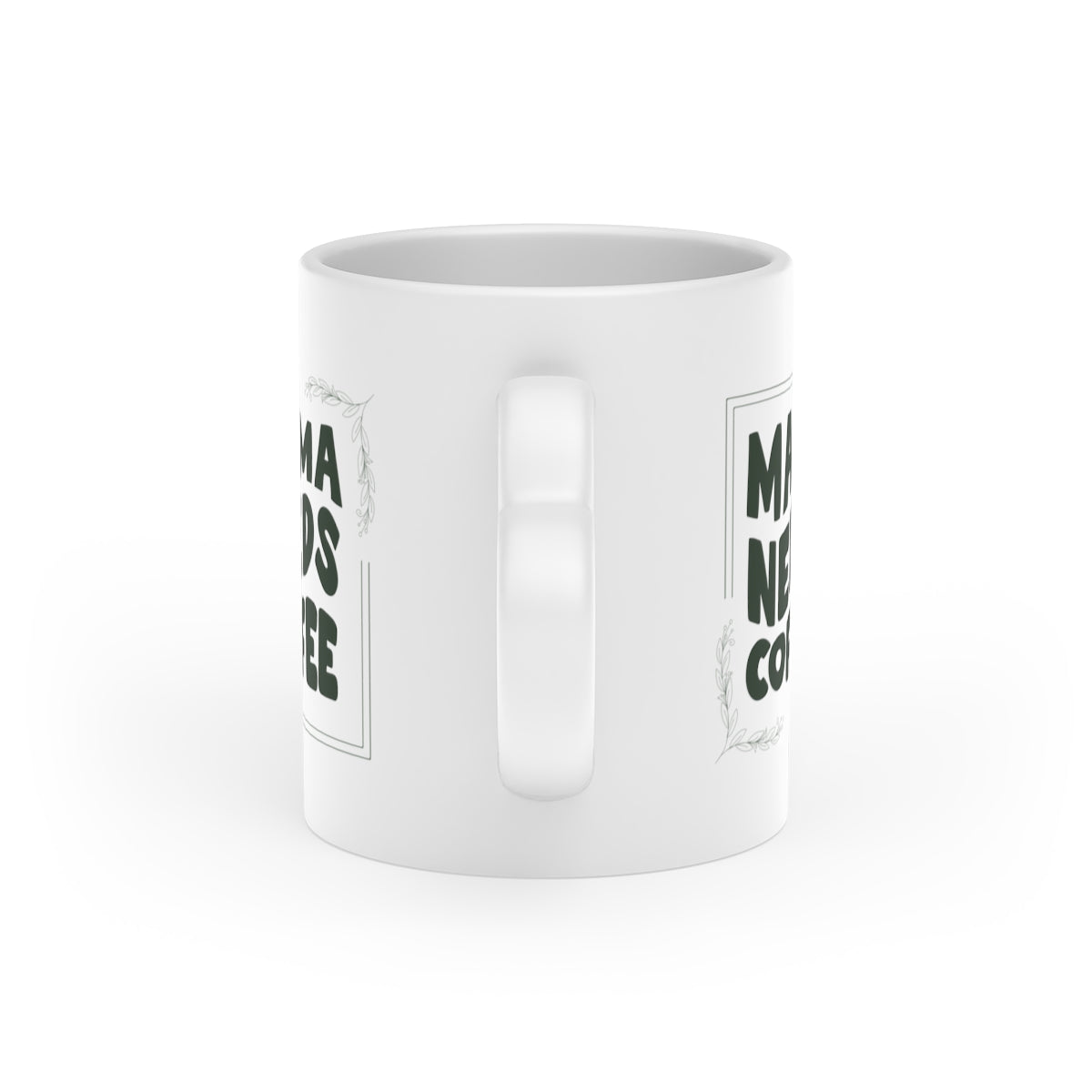 Mama Needs Coffee - Heart-Shaped Mug