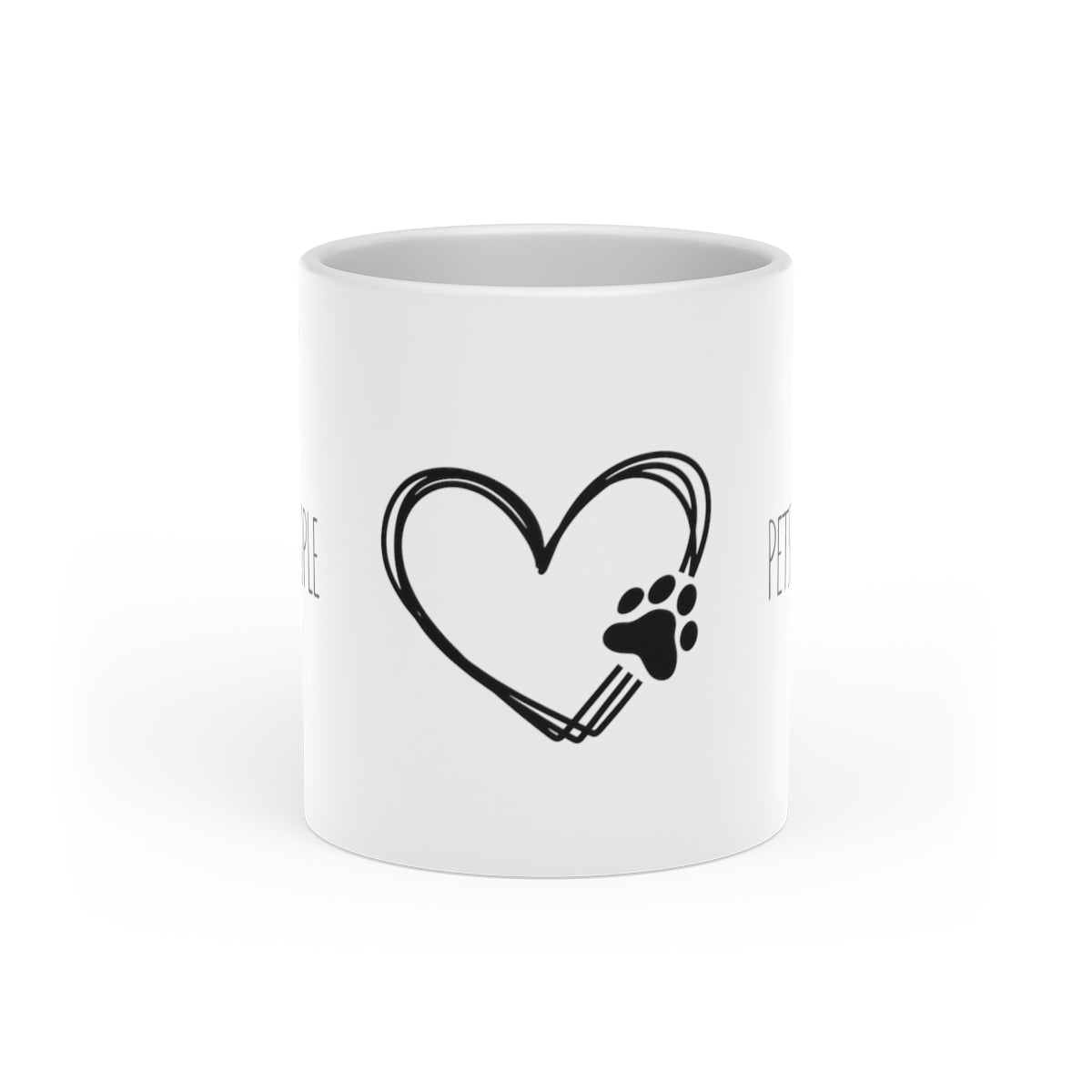 Pets Over People - Heart Shaped Mug