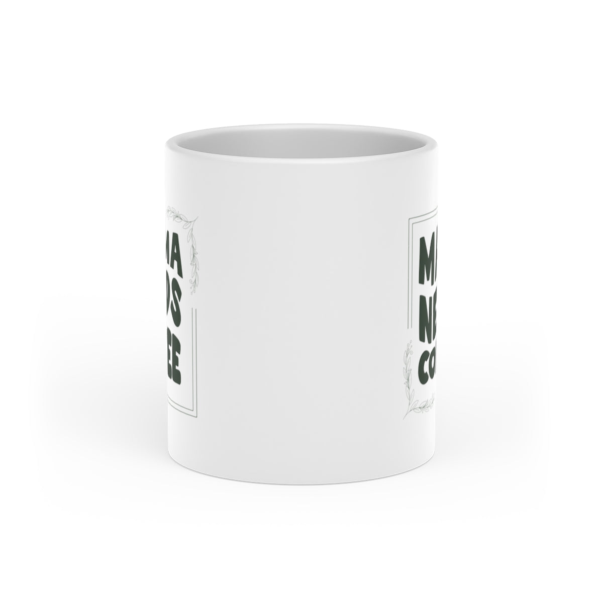Mama Needs Coffee - Heart-Shaped Mug