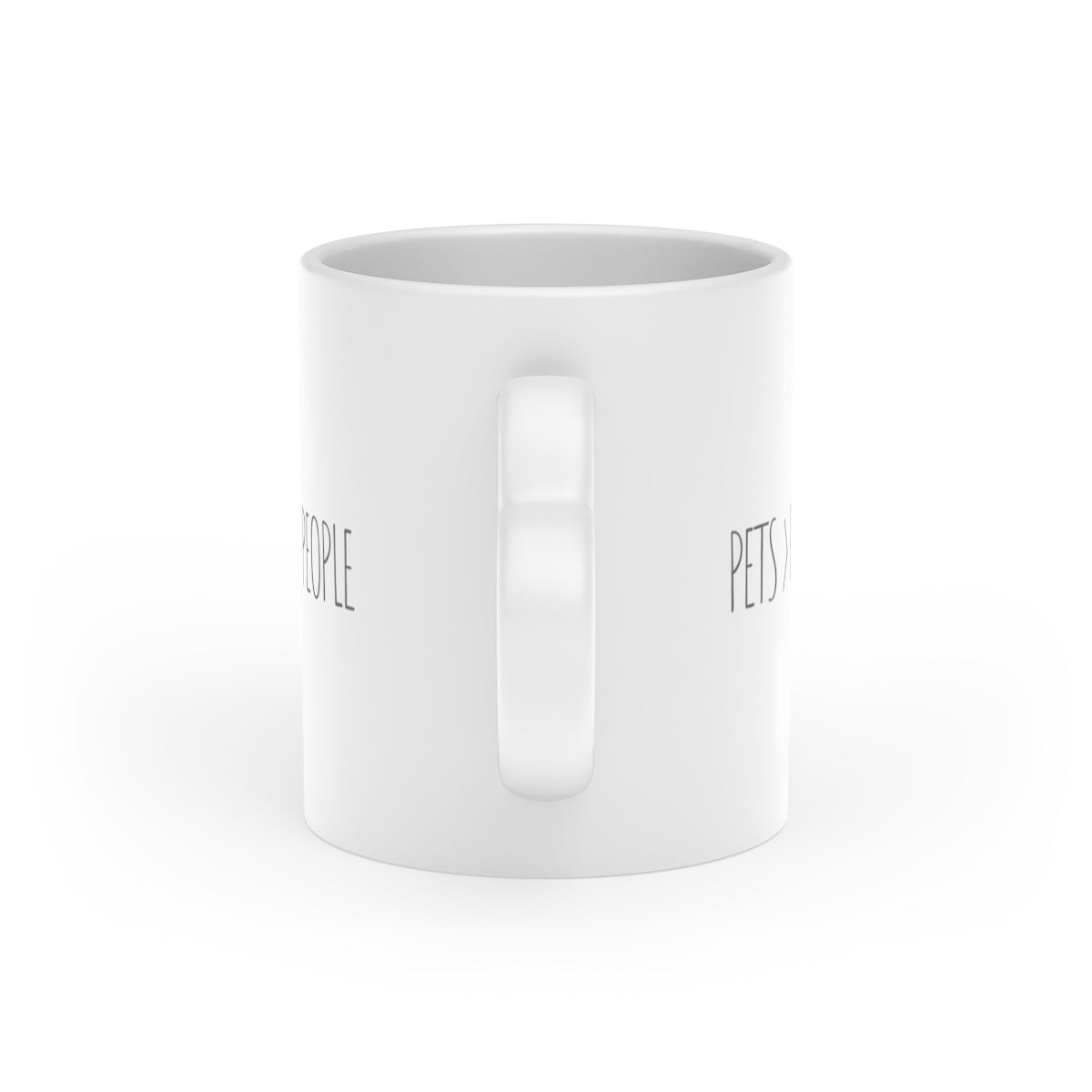 Pets Over People - Heart Shaped Mug