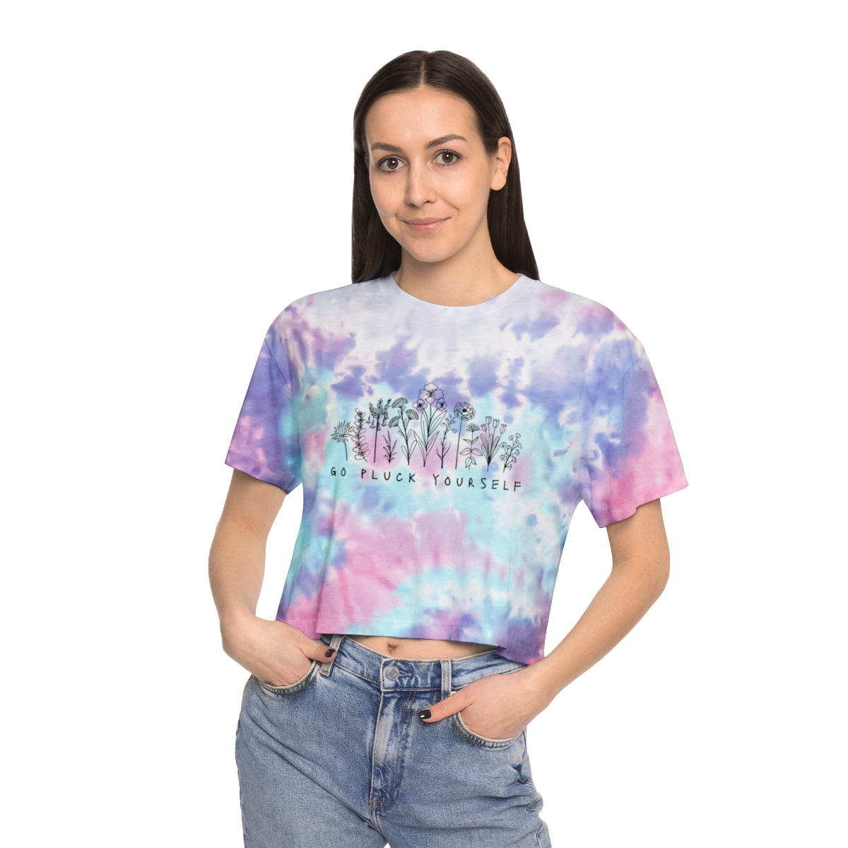 Sassy Saying's - Tie-Dye Crop Tee