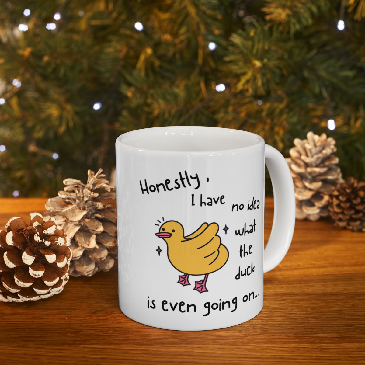 What the Duck - Ceramic Mug, (11oz, 15oz)