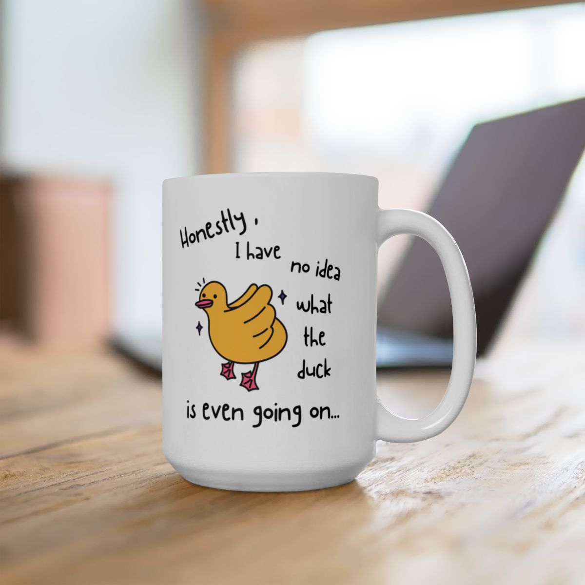 What the Duck - Ceramic Mug, (11oz, 15oz)