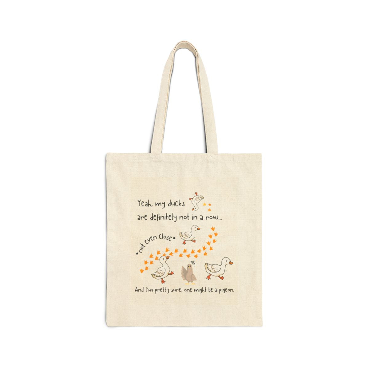 What the Duck - Cotton Canvas Tote Bag