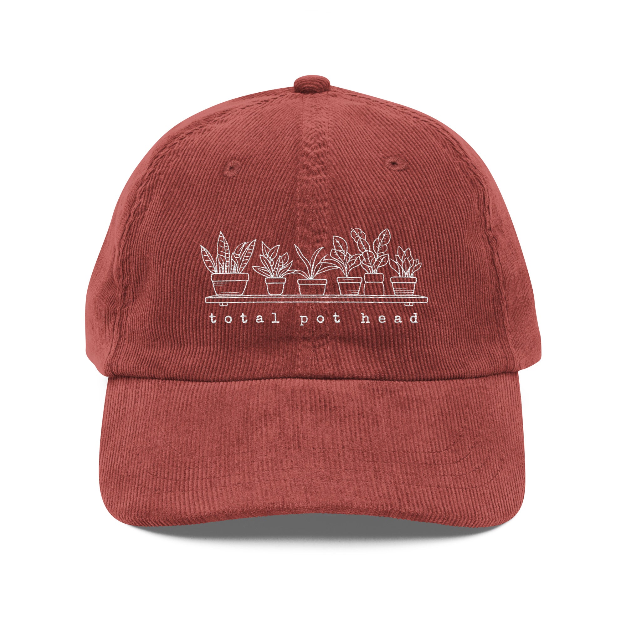 Total Pot Head - Embroidered Corduroy Cap – Things By C