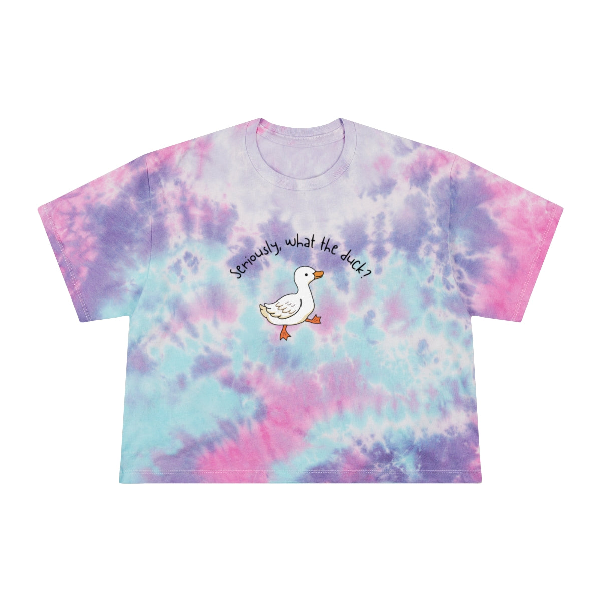 What the Actual Duck - Women's Tie-Dye Crop Tee