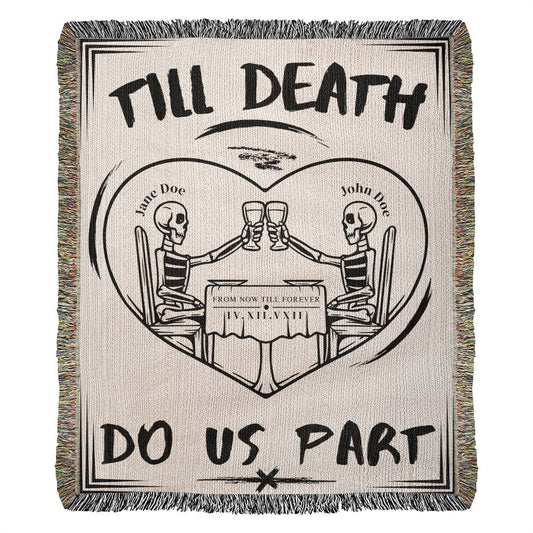 Foodie Lovers - Till Death Do Us Part Woven Blanket